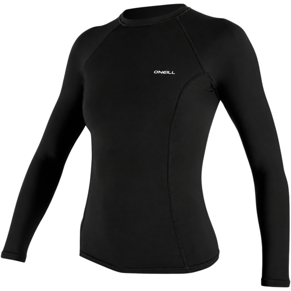 2026 O'Neill Womens Basic Skins Long Sleeve Rash Vest 5718 - Black
